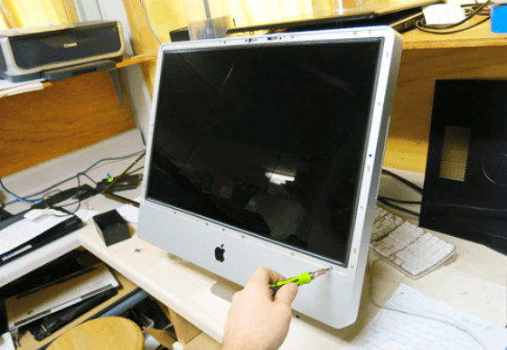 Замена матрицы iMac на дому, фото